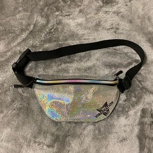 Vibedration Silver Holographic Fanny Pack